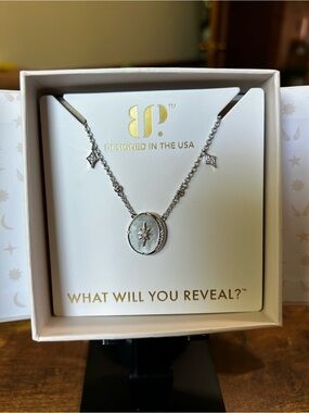 Bomb Party Halo “Bound by Love” Rhodium Necklace